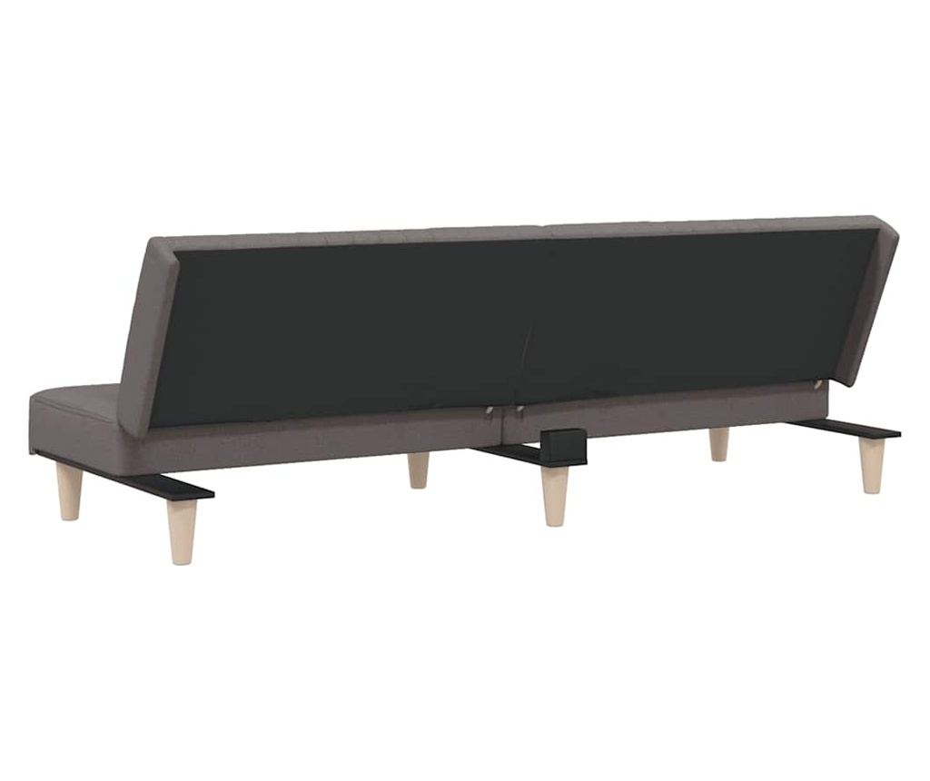Разтегателен диван, тъмносив, плат - 7