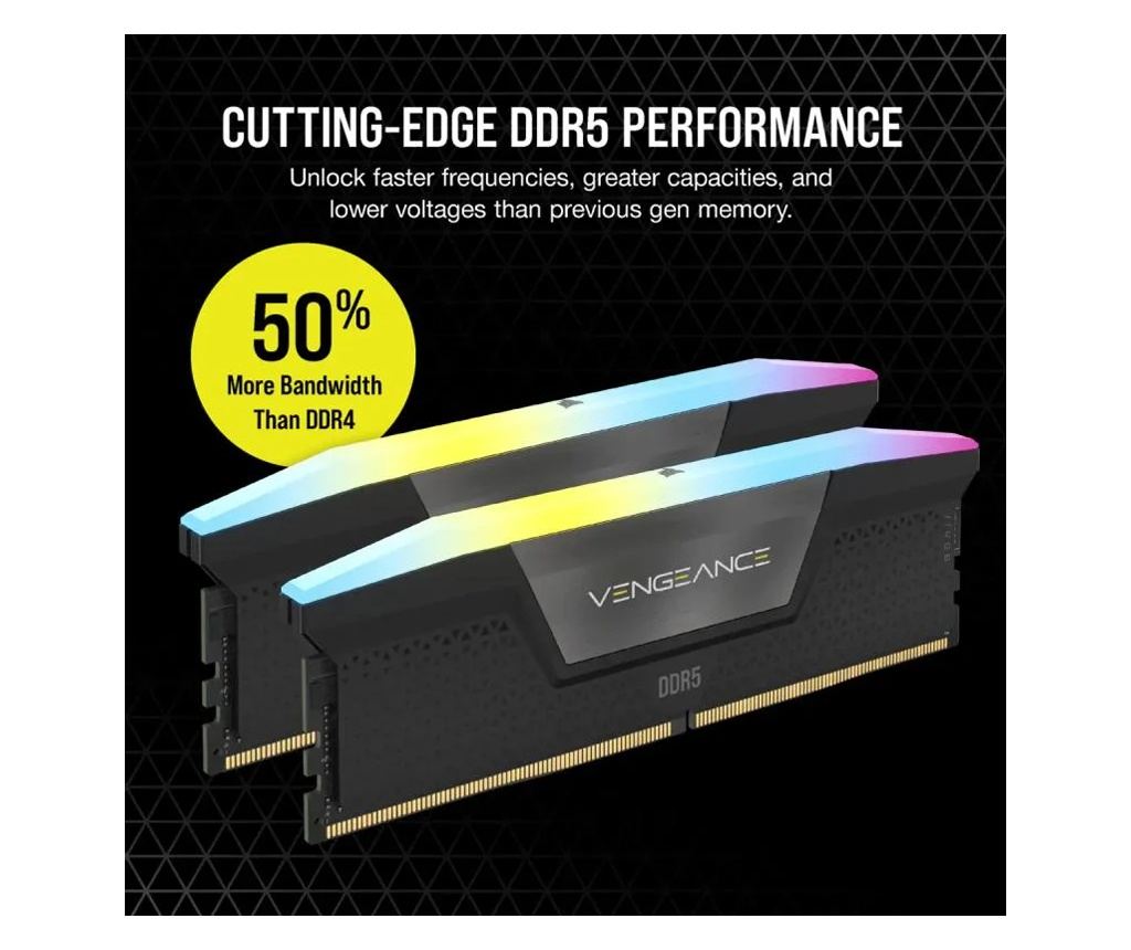 Memorie RAM Corsair Vengeance RGB 32GB DDR5 7200MHz CL34 Kit - Vivre
