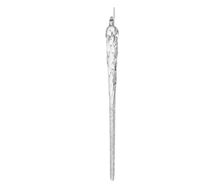 Glob brad model turture de sticla, 20 cm, transparent