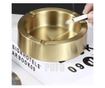 Scrumiera metalica rotunda Pufo Gentle, 12 cm, auriu thumbnail 3