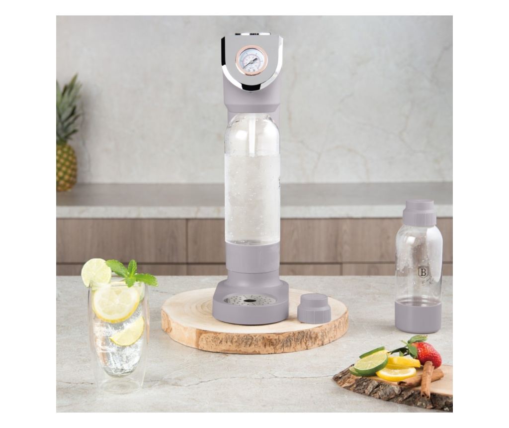 Aparat preparare bauturi carbogazoase Taupe Berlinger Haus BH 8558, gri - 8