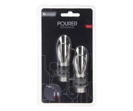 Set 2 picuratoare vin Excellent, inox