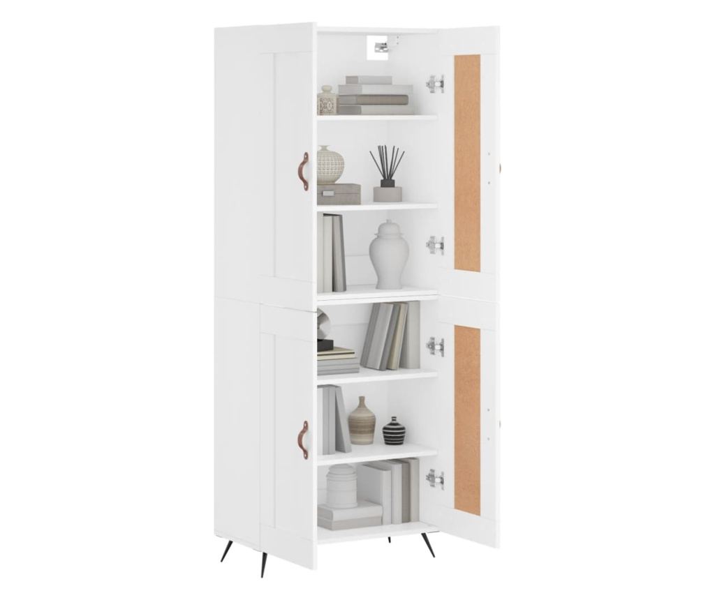 Visoka ormar, bijela, 69,5x34x180 cm, kompozitno drvo - 3