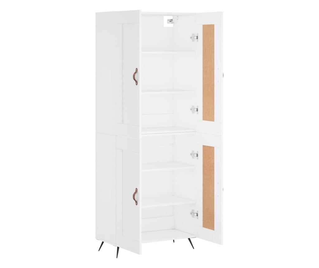 Visoka ormar, bijela, 69,5x34x180 cm, kompozitno drvo - 4