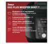 Instant Pot Duo Plus Whisper Quiet Multicooker 112307901, 1000 W, 5,7 l, 9 programe, Pornire întârziată, Afișaj LCD, Negru thumbnail 2