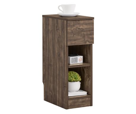 Noptieră Slim SoBuy cu sertar și 2 rafturi, 20x35x60 cm, FBT111-SN