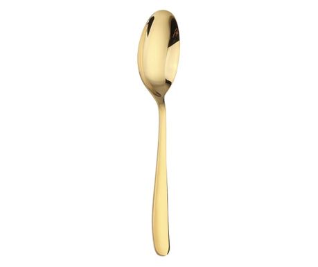 Pufo Simple 6 db-os kanálszett kávéhoz, teához, desszerthez, arany színű, 20 cm