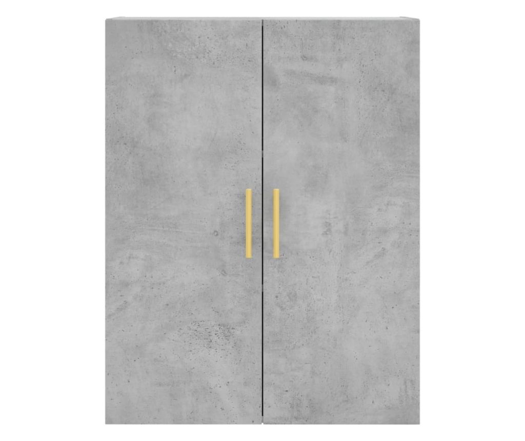 Visoka ormar, siva beton, 69,5x34x180, kompozitno drvo - 6