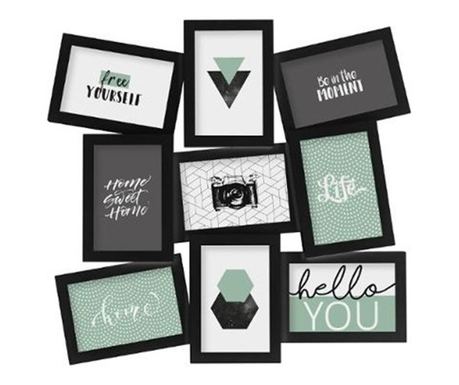 Cali Black 46,5x49,5 cm-es kpkeret szett