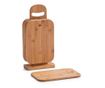 Zestaw 6 desek do krojenia Zeller, bambus, w tym stojak, 15 x 7 x 32 cm