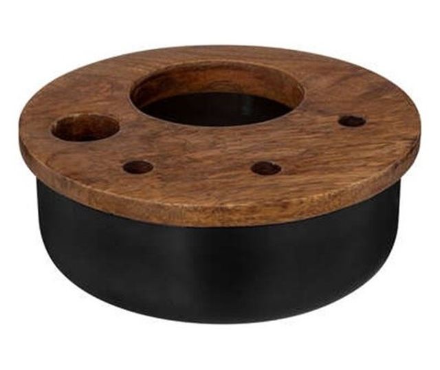 Set coctail Black Mango, inox, negru, 6 piese, 16 x 21 cm