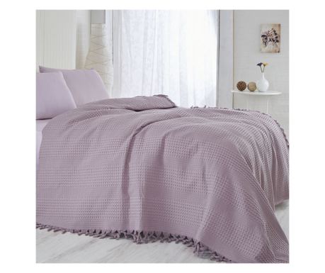 Горна завивка Saheser 157SHS5204, 100% памук, 220x240 см, 340 г/м2, 96 нишки, 30C, Лилав