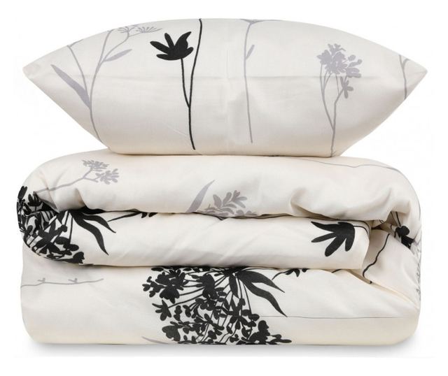 Спален комплект Eponj Home 143EPJ1451, 65% памук, 35% полиестер, 4 части, Завивка 200х220 см, Чаршаф 220х240 см, Калъфка 50х70 с