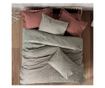 Спален комплект Cotton Box 129CTN4726, 100% памук, 3 части, Завивка 160х220 см, Чаршаф 100х200+30 см, Калъфка 50х70 см, Сив/черв