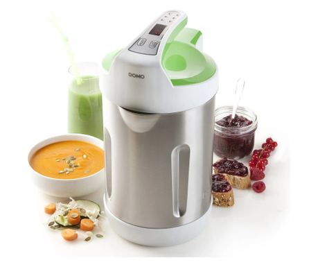 Aparat pentru prepararea supei crema, DOMO, 2.2 litri, Soup Maker, inox/alb