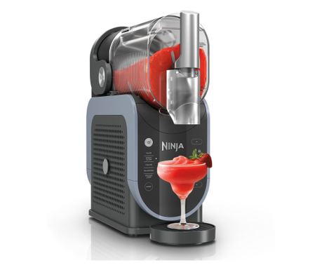 Ninja Slushi FS301EU Aparat de făcut băuturi cu gheață, 200W, 5 moduri, Capacitate 1,9 L, RapidChill, Whisperchill, Negru