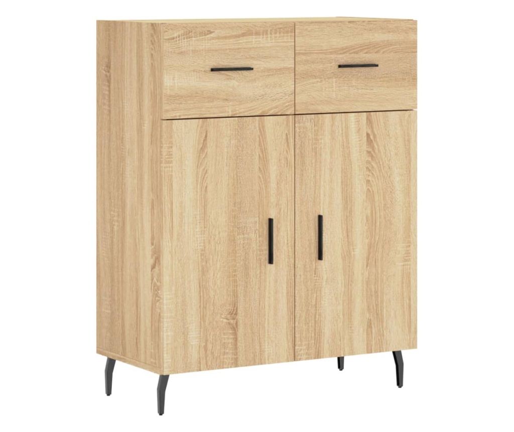 Visoka ormar, hrast sonoma, 69,5x34x180 cm, kompozitno drvo - 7