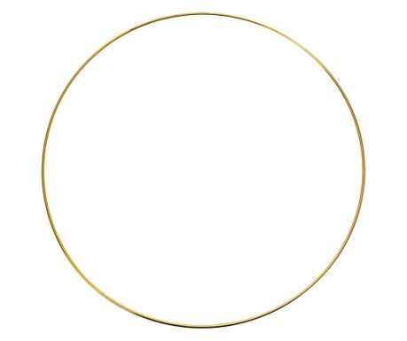 Zlatni metalni ukrasni prsten Ø 40x1 cm