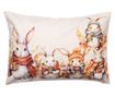 Многоцветна текстилна калъфка за възглавница Зайчета 35x50 см