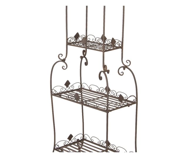 Raft pardoseala metal maro 74x39x160 cm