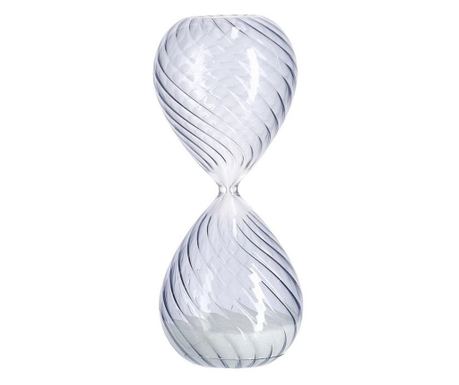 Декоративен пясъчен часовник Kronos Blue Glass and White Sand Ø8.3x20h