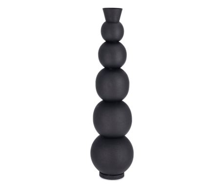 Vaza flori metal negru Ridhi Ø20x76h