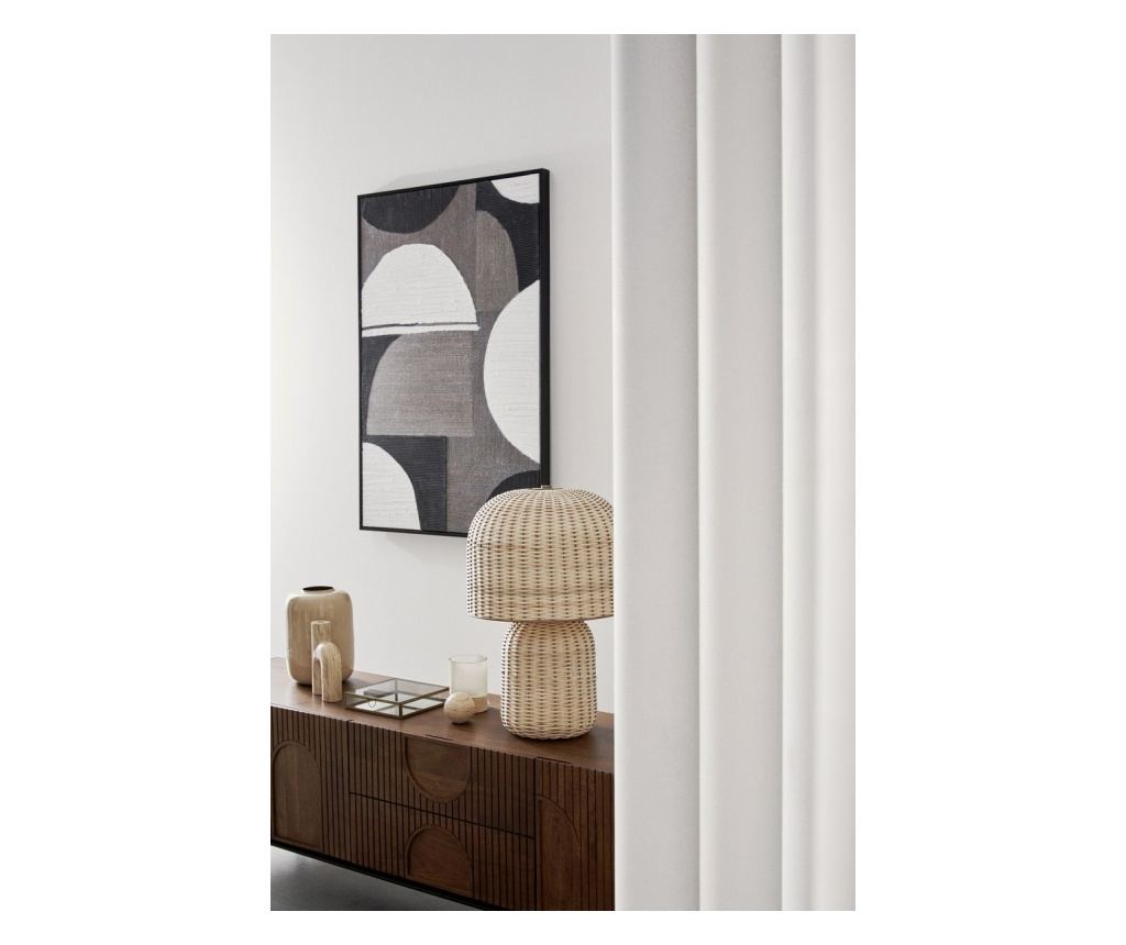 Sikkim Natural Rattan Table Lamp Ø40x61h - 3