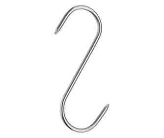 Σετ έξι γάντζων καπνίσματος κρέατος, κρεοπωλείο IdeallStore®, 17 cm, ανοξείδωτο ατσάλι