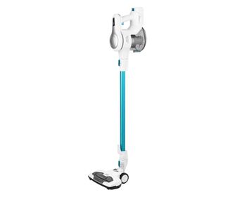 Aspirator vertical portabil 2in1 ECG VT 3620 Jean, 130 W, baterie Li-Ion 22.2 V, recipient 1.2 L, alb cu albastru