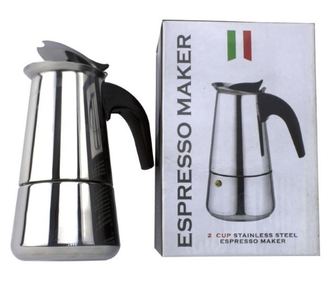 Ръчна кафеварка за печка, неръждаема стомана, 300 мл, 6 чаши