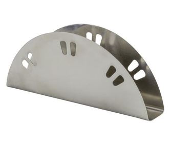 Szalvétatartó, rozsdamentes acél, 15 cm