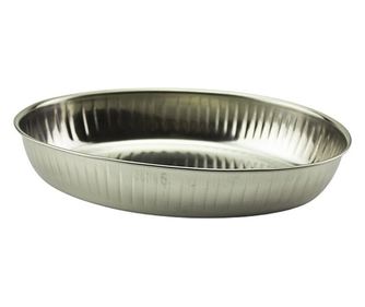 Coș oval pentru pâine din oțel inoxidabil 26x5 cm