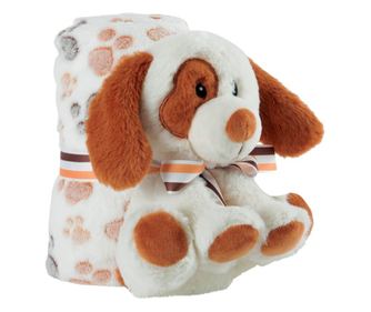 Set pokrivač i plišani psić 22cm