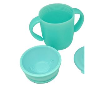 Silikonska šalica za bebe, 350ml, Melany Melephant, Frootimals