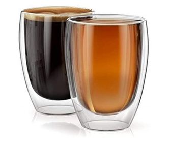 Комплект от 6 чаши Vivo, боросиликатно стъкло, двойни стени, 300 мл