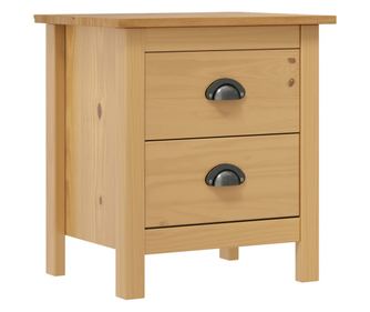 Hill Range éjjeliszekrény, 2 db, 46x35x49,5 cm, tömör fenyőfa