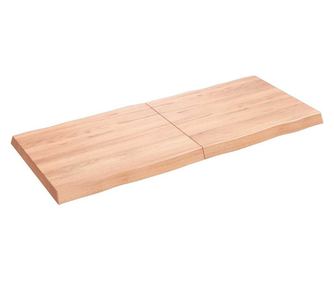 Asztallap, 140x60x6 cm, barna, kezelt tlgyfa, organikus kontr