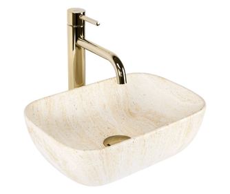 Nablatni Umivaonik Rea Belinda Mini Pravokutan Bež - 36X25X11,5CM