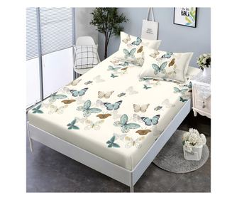 Долен чаршаф с ластик и две калъфки (за матрак 160x200) EmonaMall, 3 части - Модел S18316