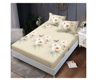 Долен чаршаф с ластик и две калъфки (за матрак 140x200) EmonaMall, 3 части - Модел S18290