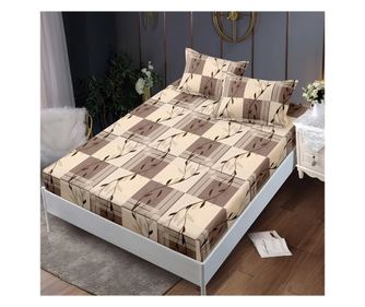 Долен чаршаф с ластик и две калъфки (за матрак 140x200) EmonaMall, 3 части - Модел S18282