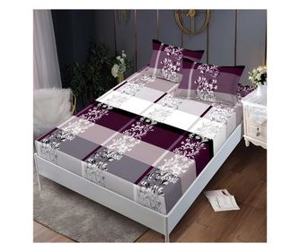 Долен чаршаф с ластик и две калъфки (за матрак 140x200) EmonaMall, 3 части - Модел S18278