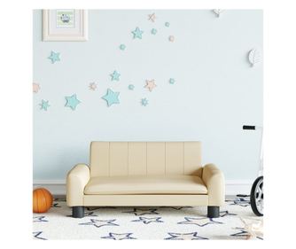 Gyermek kanap, krmszn, 70x45x30 cm, textil