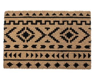 Tribal preproga iz gume in kokosovih vlaken za vhod, 40x60 cm