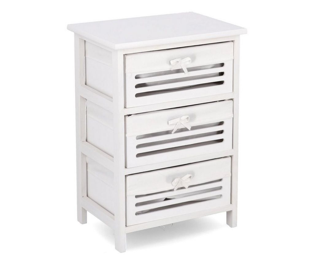 Λευκή Ξύλινη Συρταριέρα Leny 40x29x58h