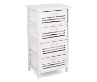 Leny fehér fa komód 40x29x73h