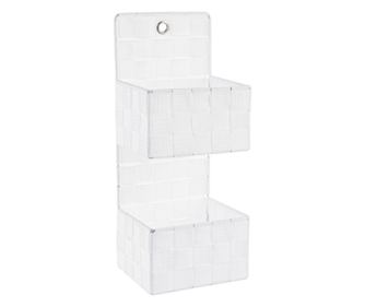 Biała Półka Ścienna Nylonowa 25x15x48h