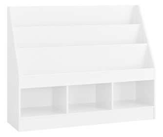 SoBuy KMB118-W Gyermek Montessori könyvespolc, 3 rekeszes
Padlós könyvespolc helytakarékos és sokfunkciós tárolással, fehér szín