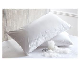 Μαξιλάρι από πούπουλο χήνας GRAND LUX, 40x40 εκ, Νέο Λευκό Πούπουλο Χήνας, FP 850 cuin, Χαμηλὀ