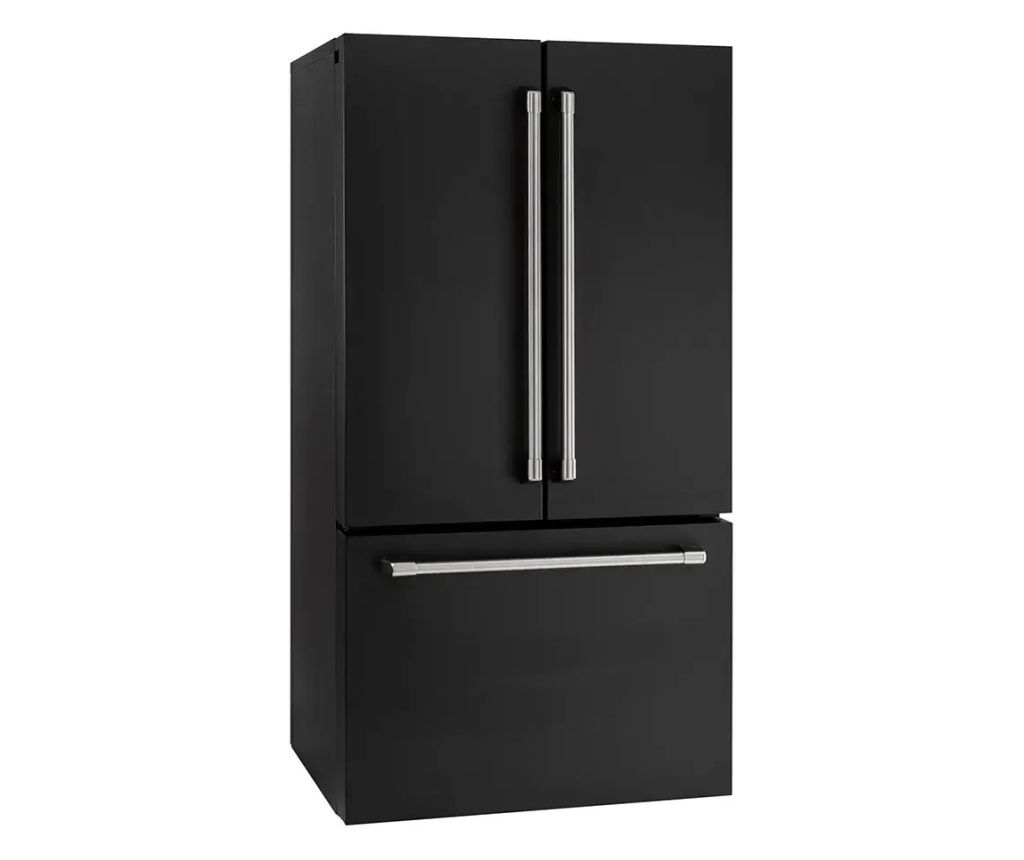 Side by side refrigerator, Iomabe, 765 liters, French Door, matte black